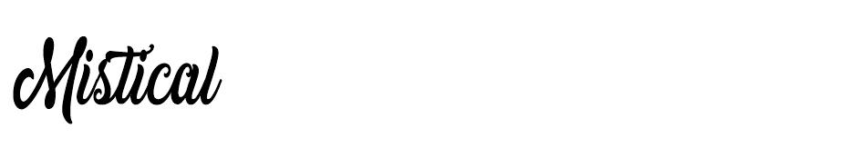 Mistical Personal Use font